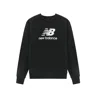New Balance Essentials Stacked Logo French Terry Crewneck Asia Sizing 'black' In Black