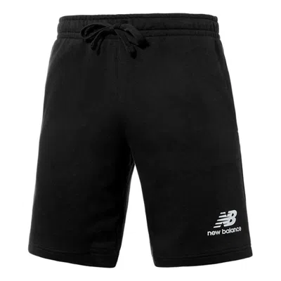 New Balance Essentials Stacked Logo French Terry Short 'black'
