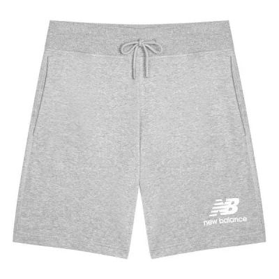 New Balance Essentials Stacked Logo Suit Shorts 'grey' In Gray