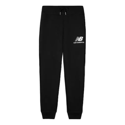 New Balance Essentials Stacked Logo Sweatpants 'black White'