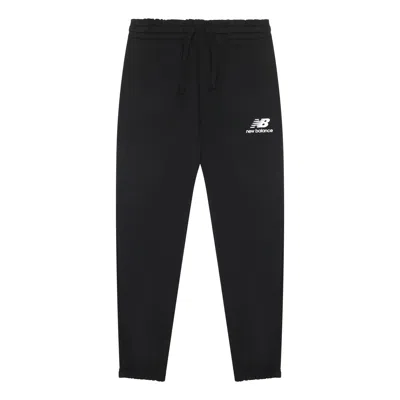New Balance Essentials Stacked Logo Sweatpants 'black White'