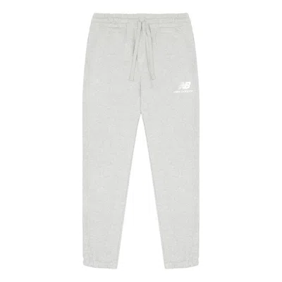 New Balance Essentials Stacked Logo Sweatpants 'grey' In White