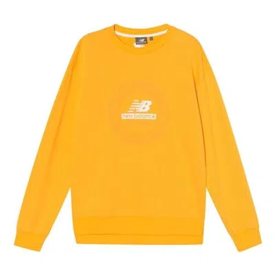 New Balance Essentials Stacked Logo Sweatshirt 'yellow White'
