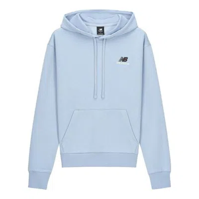 New Balance Essentials Unissentials Sweat Pullover Hoodie 'light Arctic Grey' In Blue
