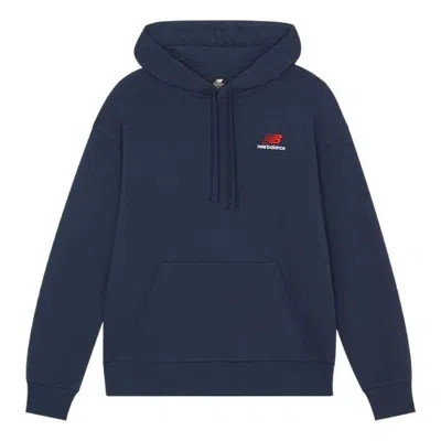 New Balance Essentials Unissentials Sweat Pullover Hoodie 'natural Indigo' In Blue