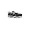 New Balance Printed Suede Mesh Sneakers With Cushioned Sole In Black