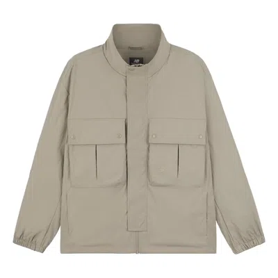 New Balance Fashion Lifestyle Jacket 'beige' In Gray