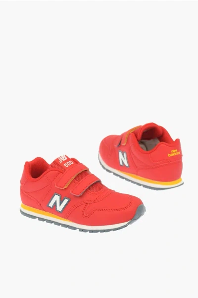 New Balance Faux Leather 574 Sneakers In Orange