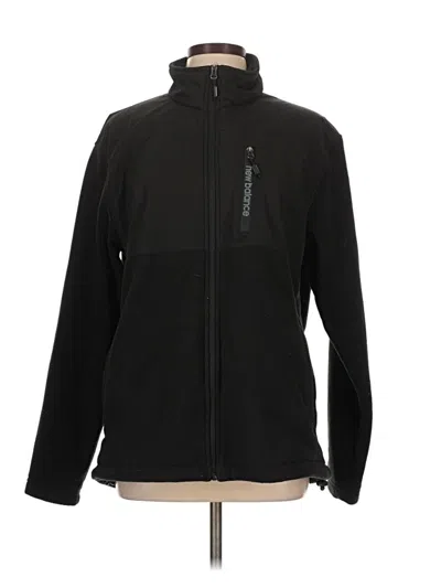 Pre-owned New Balance Fleece Jacket In Black