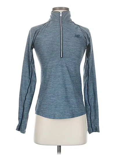 Pre-owned New Balance Fleece Jacket In Blue