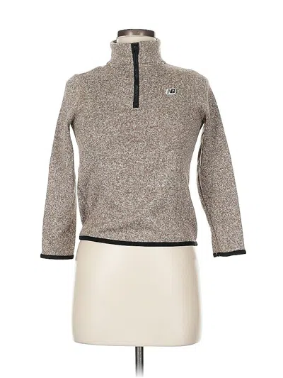 Pre-owned New Balance Fleece Jacket In Gray