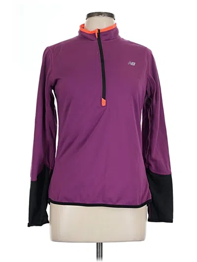 Pre-owned New Balance Fleece Jacket In Purple