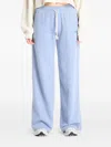 New Balance Fleece Track Pants In Blue