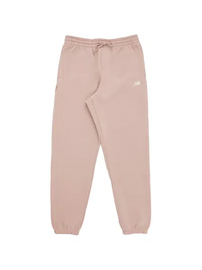 New Balance Fleece Track Pants In Pink