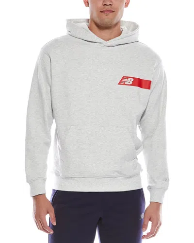New Balance French Terry Player Hoodie In Gray