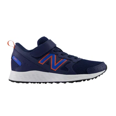 Pre-owned New Balance Fresh Foam 650 Bungee Lace Top Strap Big Kid 'blue Oasis Orange' | Kid's Size 7