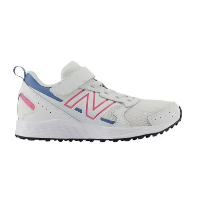 Pre-owned New Balance Fresh Foam 650 Bungee Lace Top Strap Big Kid 'white Real Pink Heron Blue' | Kid's Size 2