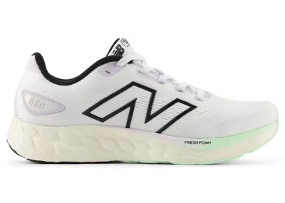 Pre-owned New Balance Fresh Foam 680v8 (women's) Sneakers In White/grey Matter/taro