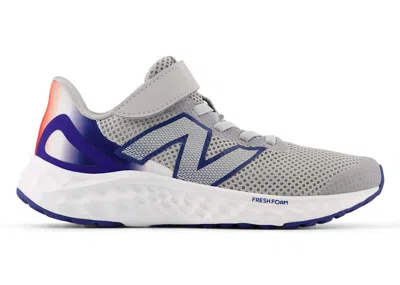Pre-owned New Balance Fresh Foam Arishi V4 Bungee Lace Sneakers In Raincloud/inkwell/true Red