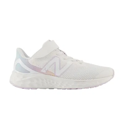 Pre-owned New Balance Fresh Foam Arishi V4 Bungee Lace Top Strap Little Kid 'white Taro' | Kid's Size 2