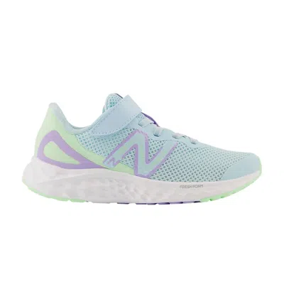 Pre-owned New Balance Fresh Foam Arishi V4 Bungee Lace Top Strap Little Kid Wide 'blue Lilac Glow' | Kid's Siz