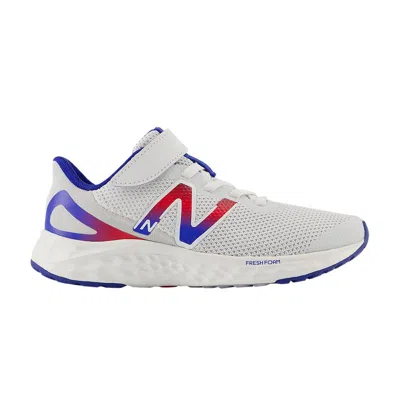 Pre-owned New Balance Fresh Foam Arishi V4 Bungee Lace Top Strap Little Kid Wide 'quartz Grey Team Royal' | Ki