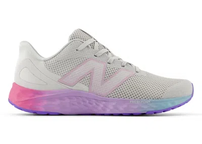 Pre-owned New Balance Fresh Foam Arishi V4 Sneakers In Grey Matter/mid Century Pink/lilac Glo