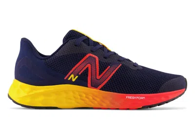 Pre-owned New Balance Fresh Foam Arishi V4 Sneakers In Team Navy Blue/electric Red/egg Yolk