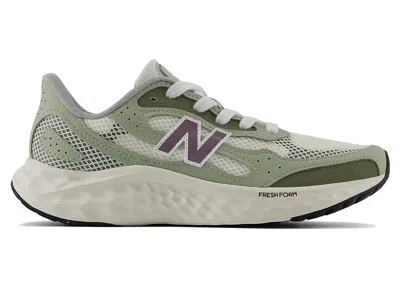 Pre-owned New Balance Fresh Foam Arishi V4 Tiralux (women's) Sneakers In Dark In Sea Salt/olivine/dark Olivine