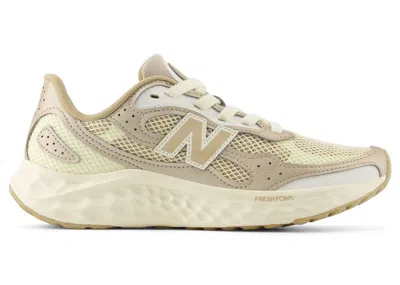 Pre-owned New Balance Fresh Foam Arishi V4 Tiralux (women's) Sneakers In Incense/angora/light Gold Metallic