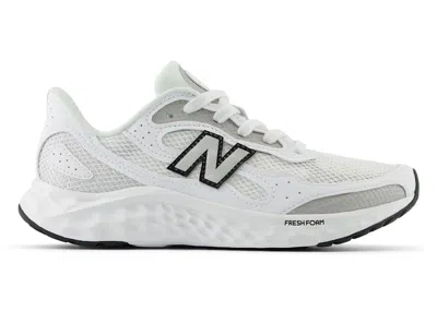 Pre-owned New Balance Fresh Foam Arishi V4 White (women's) Sneakers In Nb White/silver Metallic/black