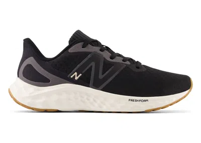 Pre-owned New Balance Fresh Foam Arishi V4 (women's) Sneakers In Black/light Gold Metallic/gum 020