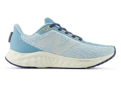 Pre-owned New Balance Fresh Foam Arishi V4 (women's) Sneakers In Quarry Blue/chrome Blue/silver Metallic In Multi