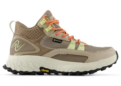 Pre-owned New Balance Fresh Foam Hierro Mid Goretex (women's) Sneakers In Linen/mushroom/gulf Red