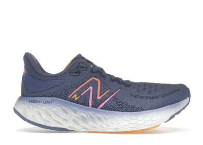 Pre-owned New Balance Fresh Foam X 1080v12 (women's) Sneakers In Night Sky Blue/vibrant Orange/vibrant Pink
