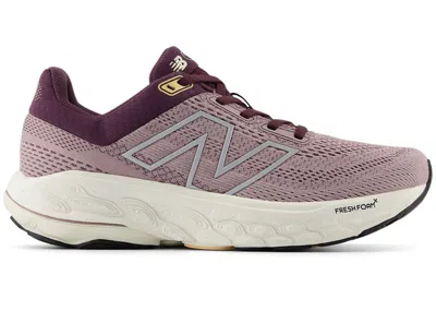 Pre-owned New Balance Fresh Foam X 860v14 (women's) Sneakers In Ice Wine/plum Brown/silver Metallic