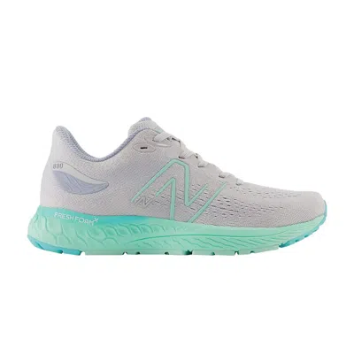 Pre-owned New Balance Fresh Foam X 880v12 Big Kid 'light Aluminum Bright Mint' | Grey | Kid's Size 7 In Gray