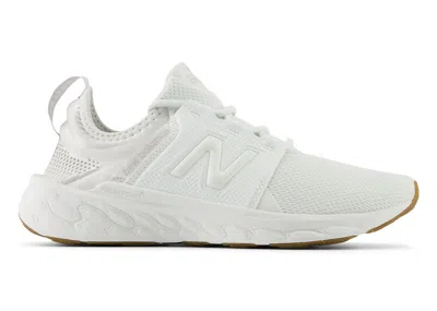 Pre-owned New Balance Fresh Foam X Cruz V3 (women's) Sneakers In White/gum