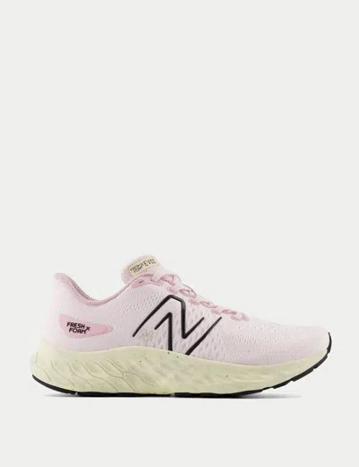 New Balance Womens Running Fresh Foam X More V4 Woman Sneakers Pink Size 5.5 Textile Fibers