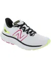 New Balance Evoz Running Shoe In White/carinval Pink