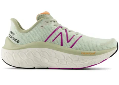 Pre-owned New Balance Fresh Foam X Kaiha Road (women's) Sneakers In Natural Mint/olivine/purple Fuchsia In Multi