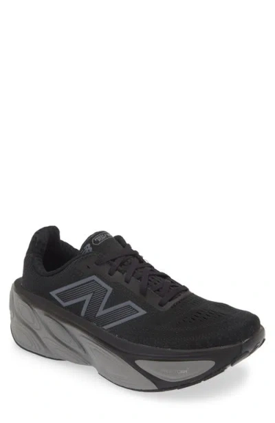 New Balance Fresh Foam X More V5 Running Shoe In Black/ Linen