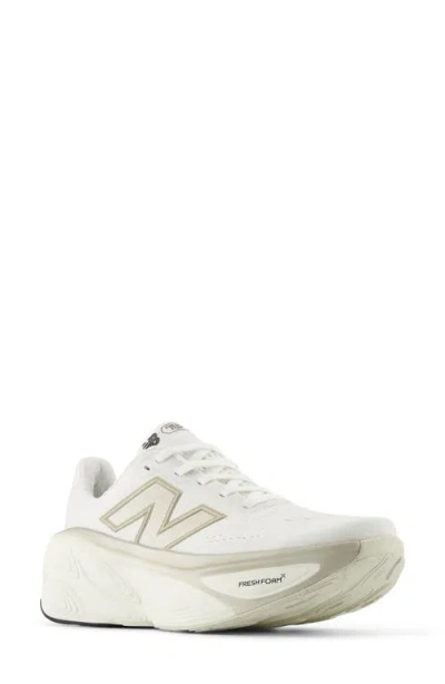 New Balance Women's Fresh Foam X More V5 Running Shoes In White/beige
