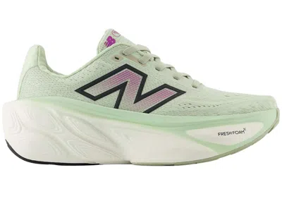 Pre-owned New Balance Fresh Foam X More V5 (women's) Sneakers In Natural Mint/purple Fuchsia/black