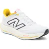 New Balance Fresh Foam X Vongo V6 Running Shoe In White/ginger Lemon