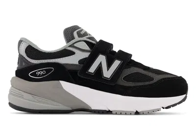 Pre-owned New Balance Fuelcell 990v6 Hook And Loop Sneakers In Black/silver In Multi