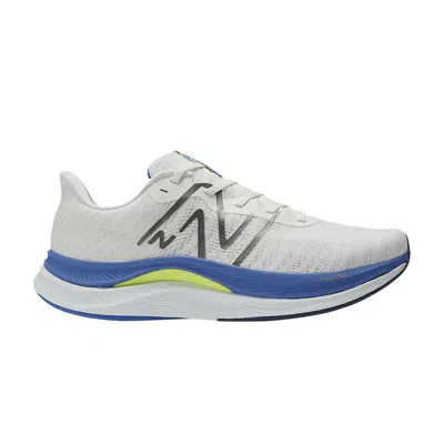 Pre-owned New Balance Fuelcell Propel V4 2e Wide 'white Marine Blue'