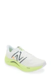 New Balance Fuelcell Propel V4 Running Shoe In White/bleached Lime Glow