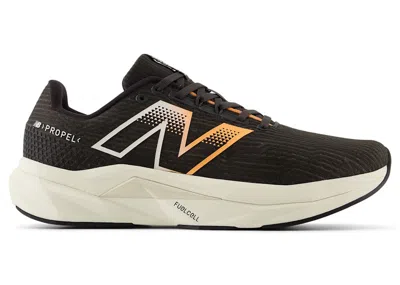 Pre-owned New Balance Fuelcell Propel V5 Cement Sneakers In Cement In Black/hot Mango/black Cement In Multi