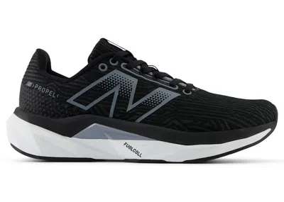 Pre-owned New Balance Fuelcell Propel V5 (women's) Sneakers In Black/steel/white